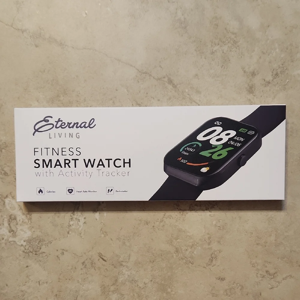 Black Fitness Smart Watch with Activity Tracker